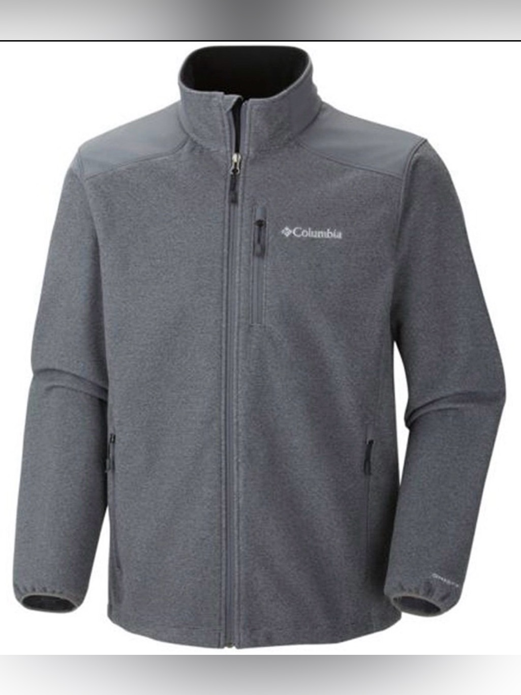 Columbia Grey Zip-Up Jacket - Men's - Omni-Heat Tech Insulation Size Medium